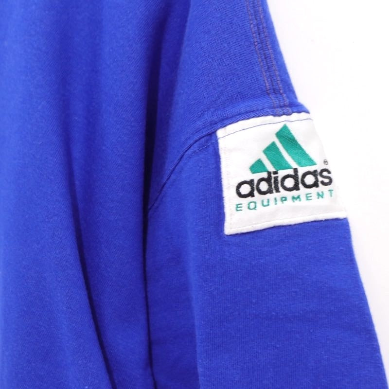 adidas 90s | EQUIPMENT Logo Print S/S Tee "Blue" (MADE IN MEXICO)