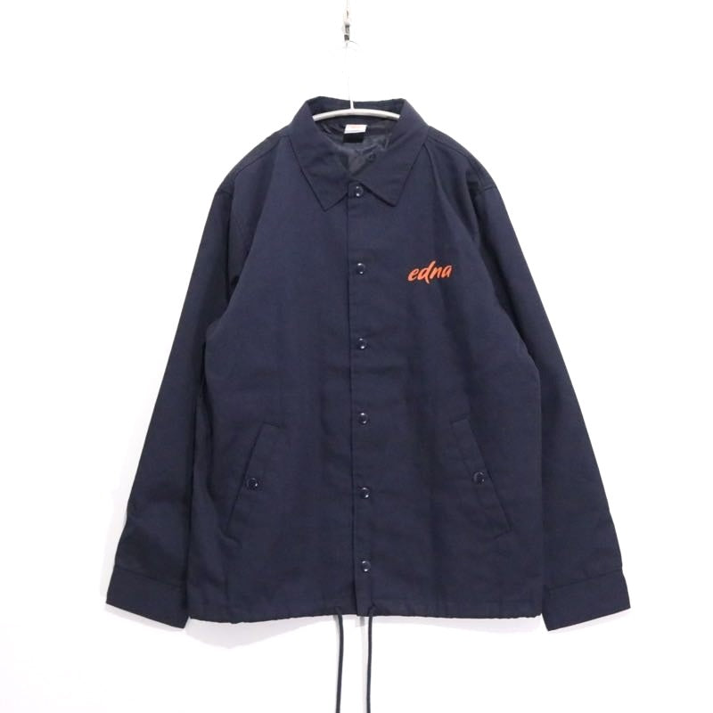 EDNA surfboards | Coach Jacket "Navy / Orange Logo"