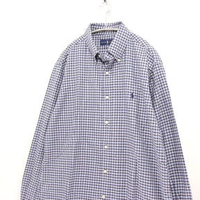 POLO RALPH LAUREN | Gingham Check Button-Down Shirt "Blue"