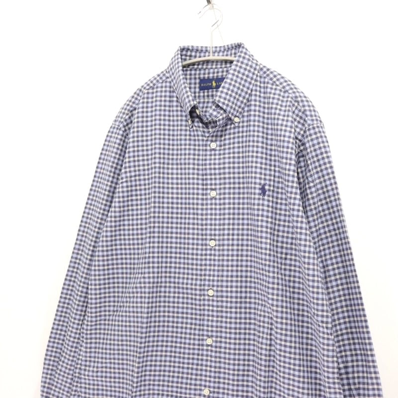 POLO RALPH LAUREN | Gingham Check Button-Down Shirt "Blue"