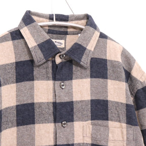H.R.MARKET | Heavy Flannel Check Shirt "[Beige / Navy]" (700037-816)