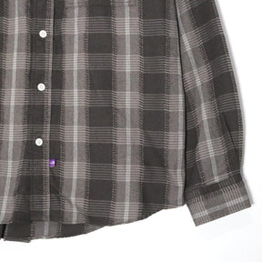 THE NORTH FACE PURPLE LABEL 25SS | Plaid Dobby Field Shirt "Asphalt Gray" (N25SG045)