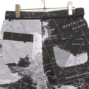 sacai 20SS | World Map Short Pants "Black" (20-02303M)