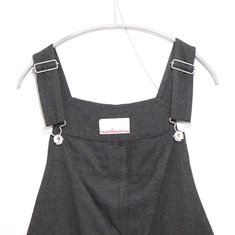 NOZOMI ISHIGURO | Overall Shorts "Black / Felt" (15tMA06009)
