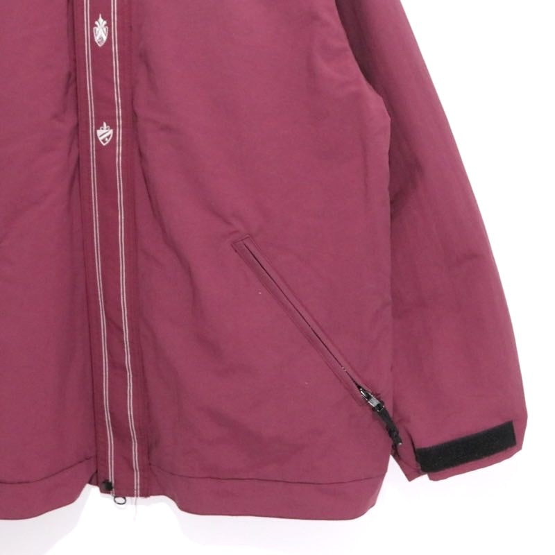 KIKWEAR 90s | Made in USA Insulated Nylon Jacket "Burgundy" (Double Zip)