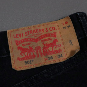 Levi's リーバイス W36 XLサイズ メンズ ブラックデニム 18年製 501 後染め