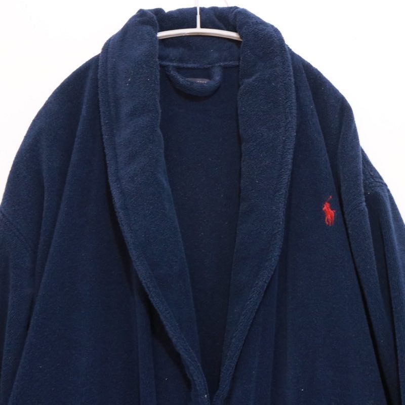 RALPH LAUREN | Cotton Bathrobe Gown "Navy"