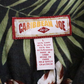 90s vintage CARIBBEAN JOE カリビアン ジョー アロハシャツ リネン レーヨン