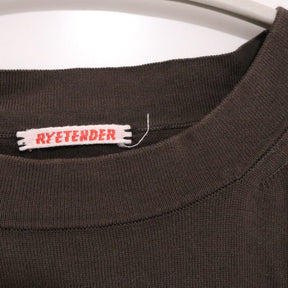 RYE TENDER | CENTRE TEE "Brown" (Knit T-shirt)