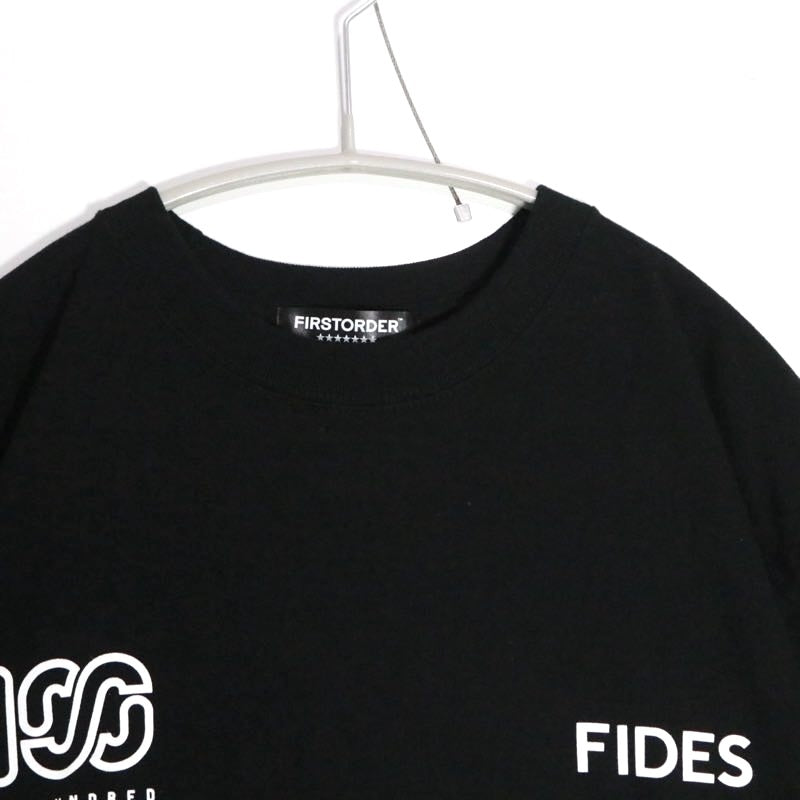 100ATHLETIC × FIDES × FIRST ORDER | S/S Tee "Black"