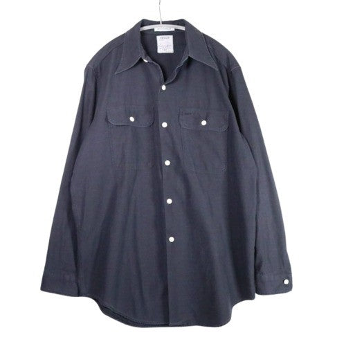 MADISONBLUE 19AW | HAMPTON Back Satin Shirt "Navy / Pearl Button" (MB194-5051PL)