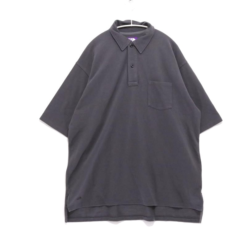 THE NORTH FACE PURPLE LABEL 2025SS | Moss Stitch Field Big Polo "Charcoal" (N25SH091)