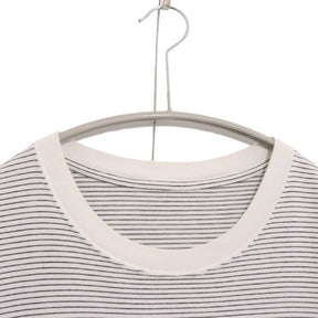 The Ennoy Professional 22SS | Border T-Shirt "White/Black" (SS22BRENCT05AM)