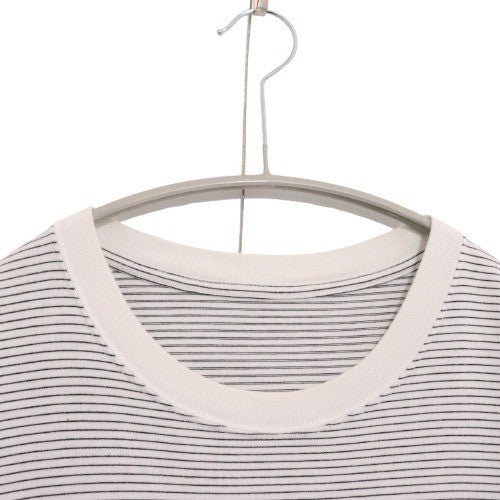 The Ennoy Professional 22SS | Border T-Shirt "White/Black" (SS22BRENCT05AM)