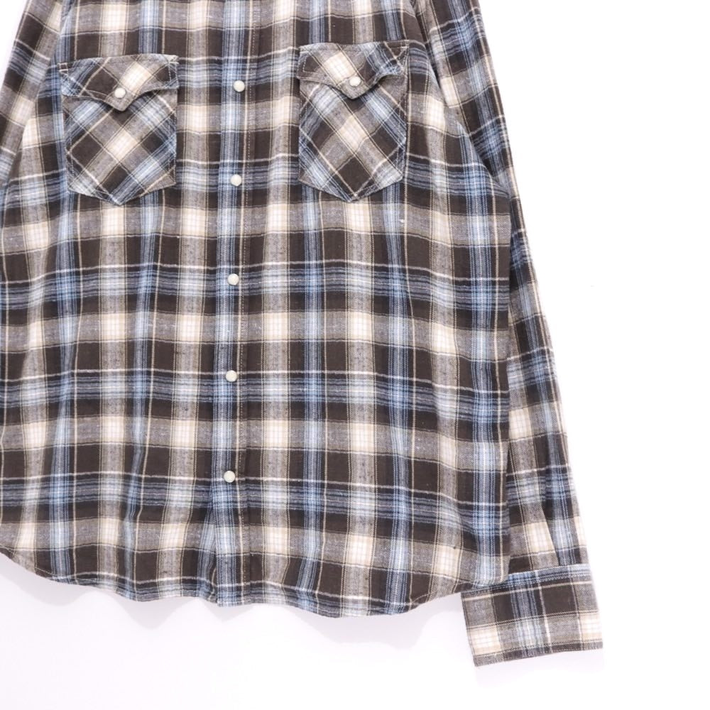 Eddie Bauer 00s | Check Western Shirt "Brown Blue"