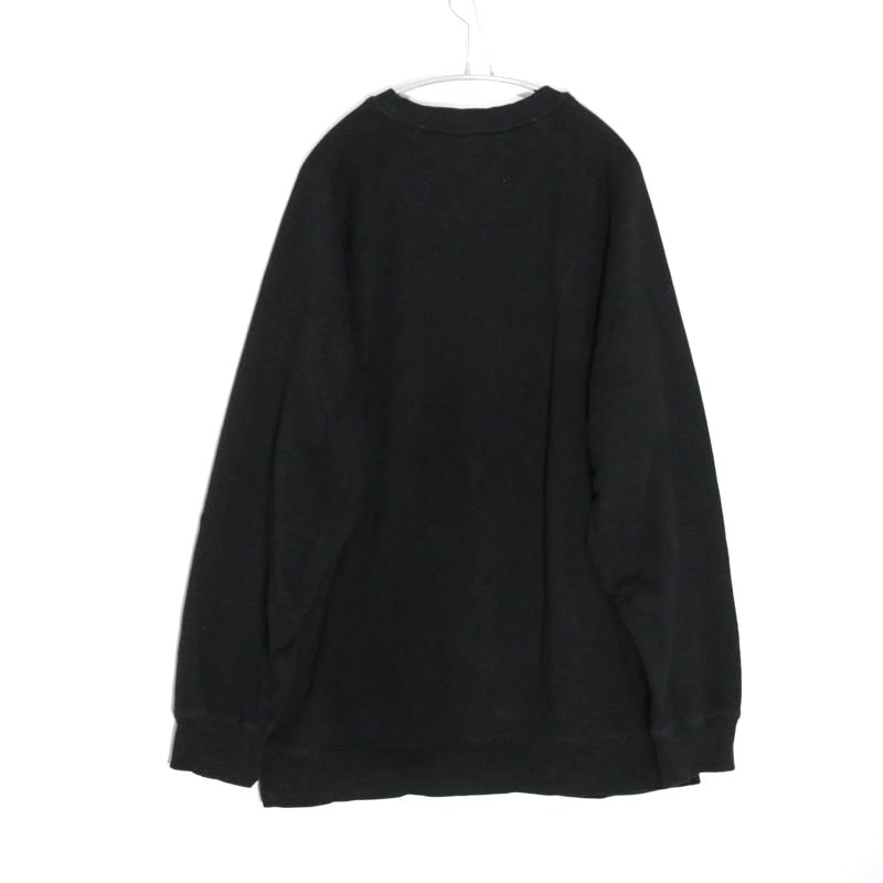 VICTORIA | Logo Print Crewneck Sweatshirt "Black"