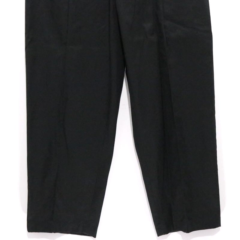 JIL SANDER | High Density Cotton Wide Easy Pants "Black" (JSMT31113M)