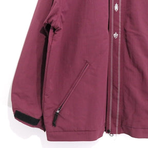 KIKWEAR 90s | Made in USA Insulated Nylon Jacket "Burgundy" (Double Zip)
