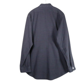 MADISONBLUE 19AW | HAMPTON Back Satin Shirt "Navy / Pearl Button" (MB194-5051PL)