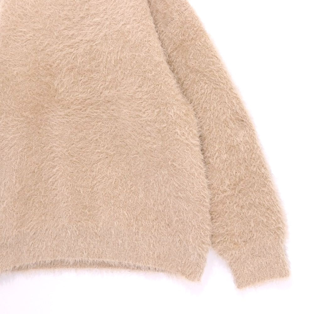 Discoat 23AW | Feather Yarn Knit Pullover "Beige" (DPZ2032305A0008)