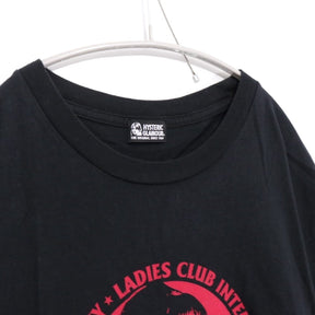HYSTERIC GLAMOUR 20SS | "NEW YORK CITY LADIES CLUB" T-Shirt "Black" (01201CO06)
