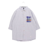 SILAS × JUN WATANABE | Oxford B.D. Shirt "Check Pocket" (Half Sleeve)