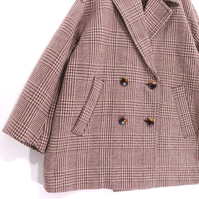 JOURNAL STANDARD relume | Double Collar Check Coat "Brown" (18-020-462-5000-3-0)