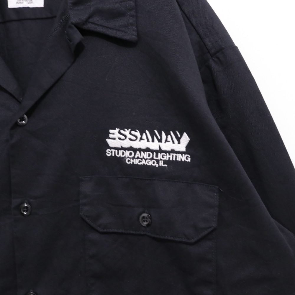 Dickies | Essanay Studio Embroidery L/S Open Collar Shirt "Black"