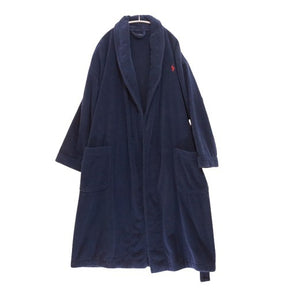 RALPH LAUREN | Cotton Bathrobe Gown "Navy"