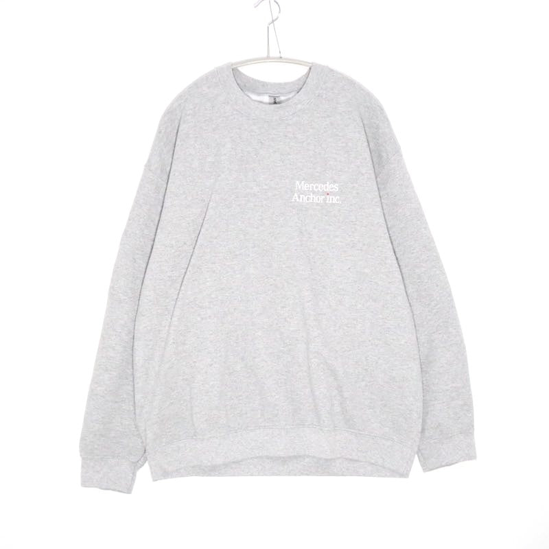 Mercedes Anchor Inc. | Crewneck Sweatshirt "Grey / White Print"