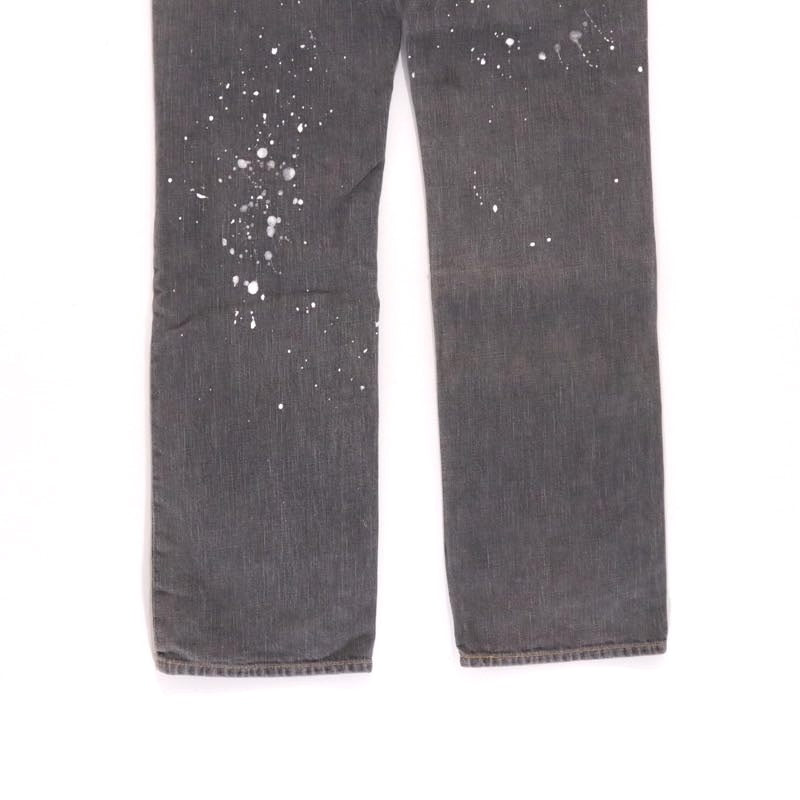 Johnbull | Slim Fit Grey Denim Pants "Paint Custom"