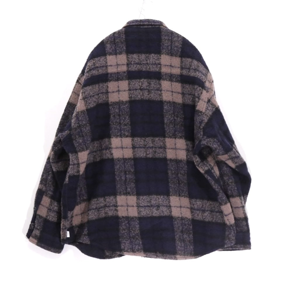 WTAPS 25AW | TXT 02 / LS / WONY. TWEED. TEXTILE "Gray / Navy" (252TQDT-SHM04)