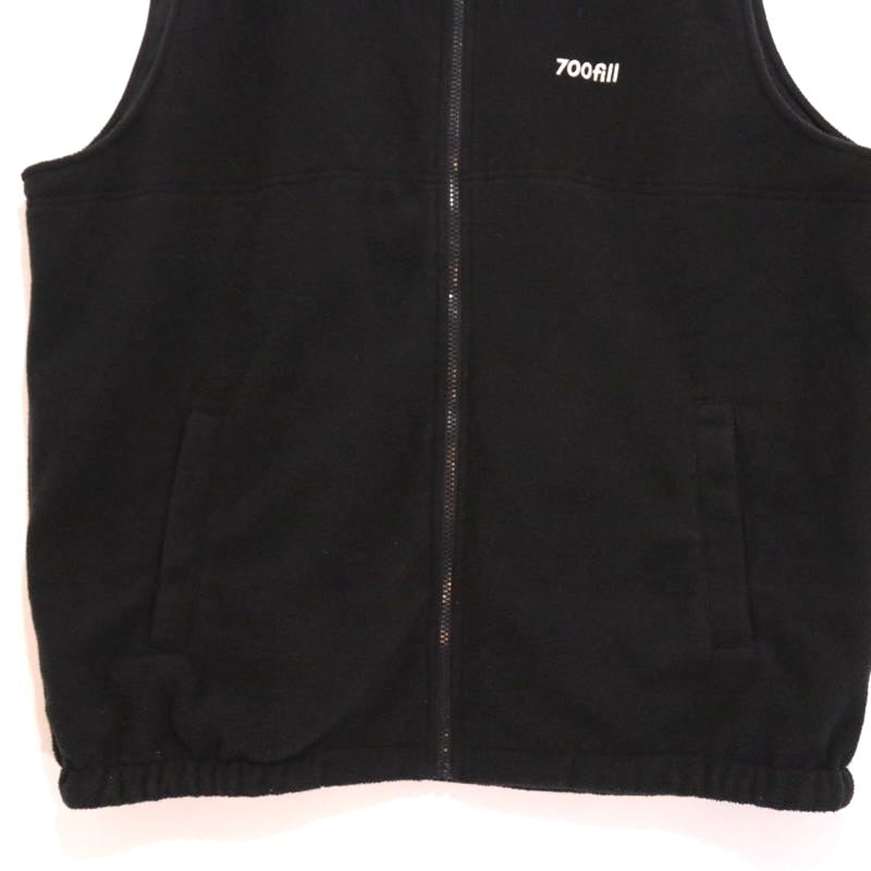 700fill | PORT AUTHORITY Reversible Vest "Black / Fleece & Nylon"