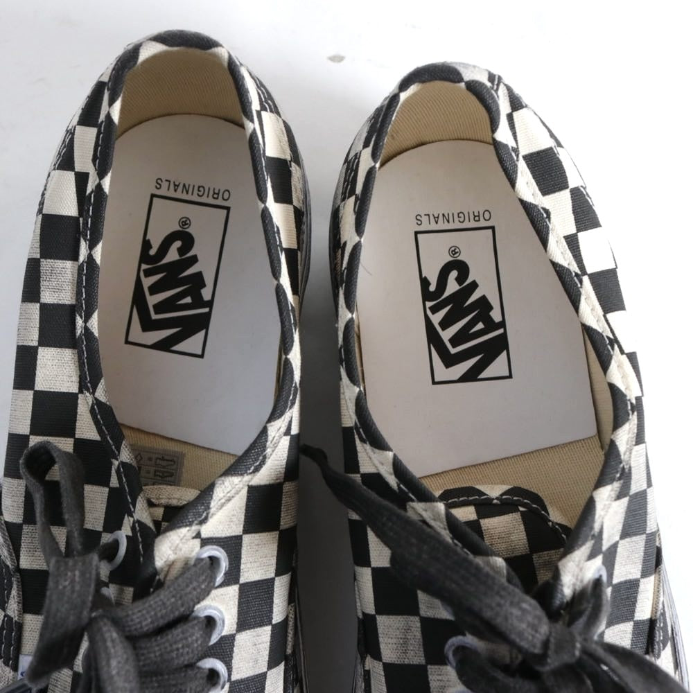 VANS VAULT | OG Authentic LX "Stressed Black / White Checkerboard" (VN0A5FBD95Y1)