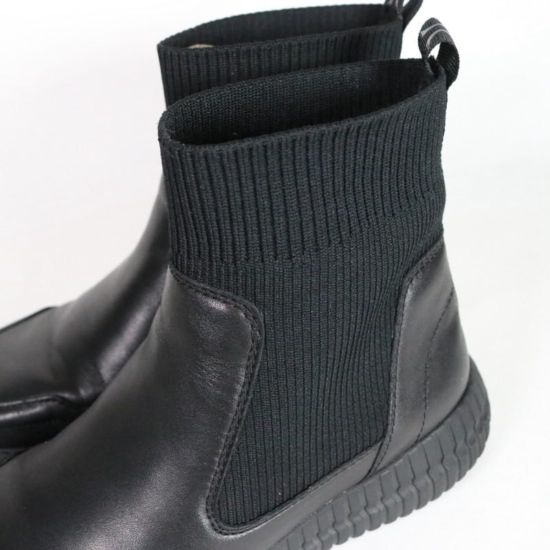 GEOX 20AW | D NOOVAE A "Black / Knit & Leather" (D04GAA / D02GAA)