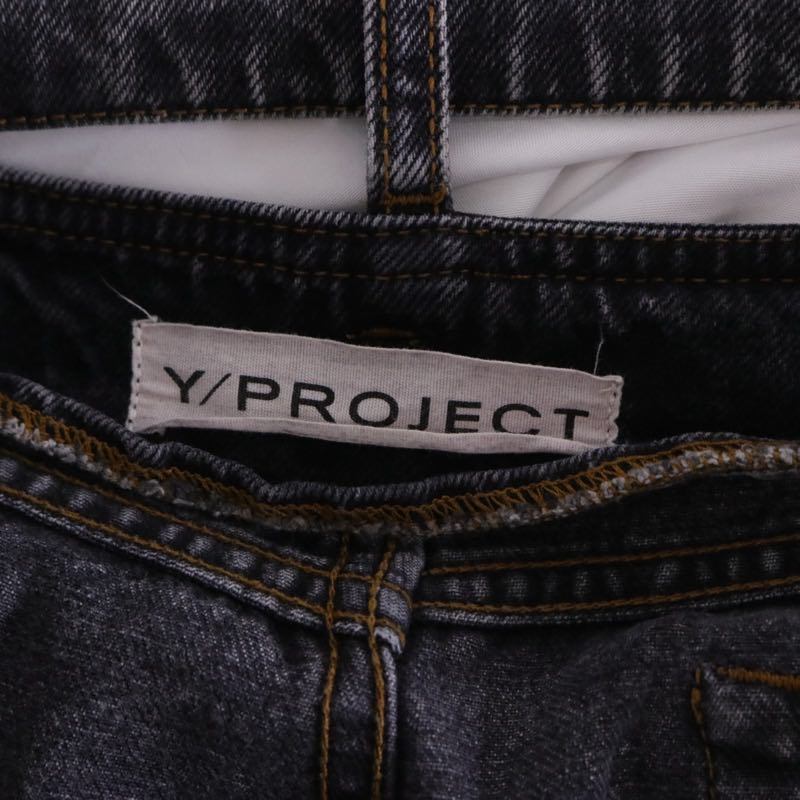 Y/PROJECT | Waistband-less Denim Pants "Black Wash"