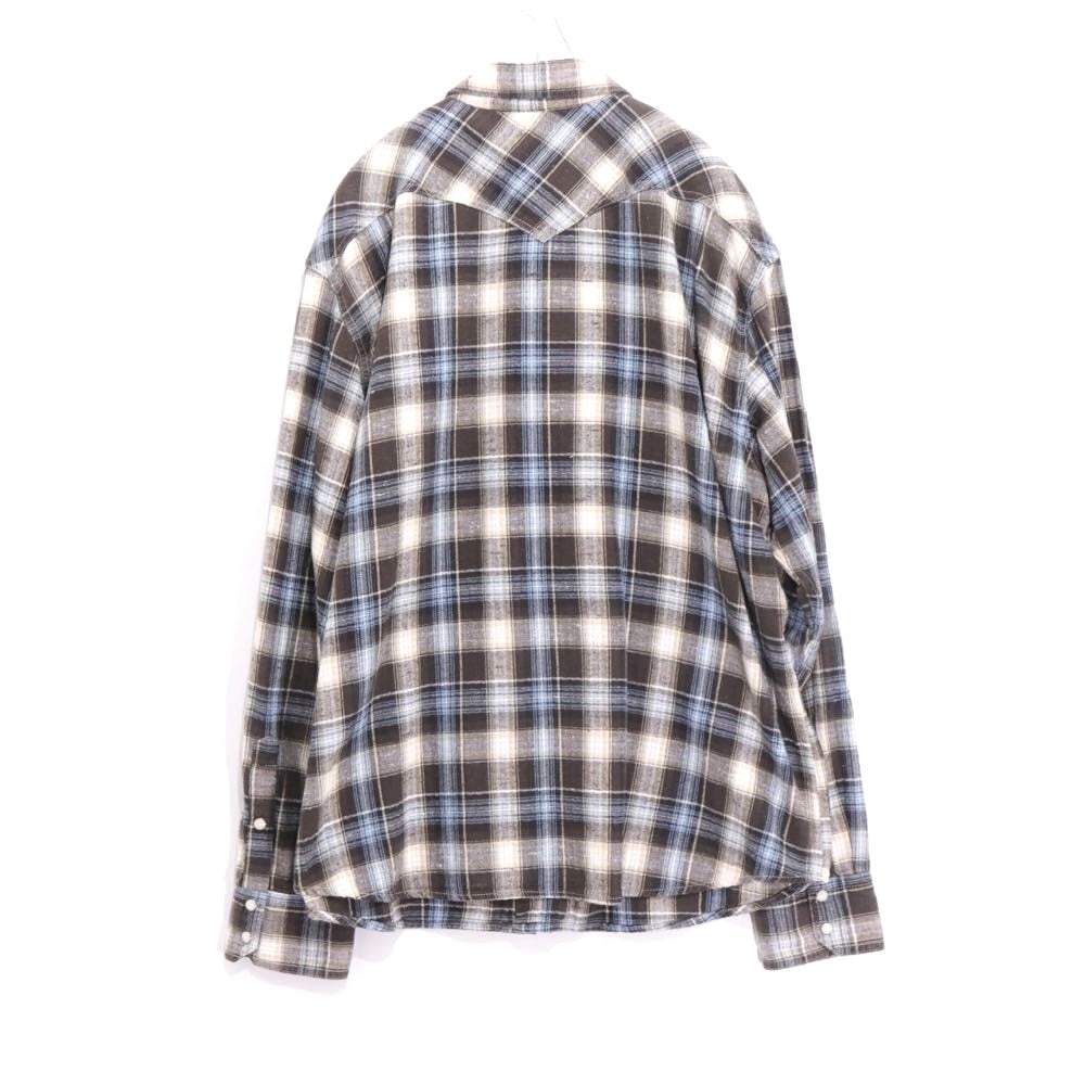 Eddie Bauer 00s | Check Western Shirt "Brown Blue"