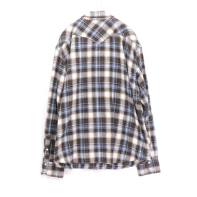 Eddie Bauer 00s | Check Western Shirt "Brown Blue"