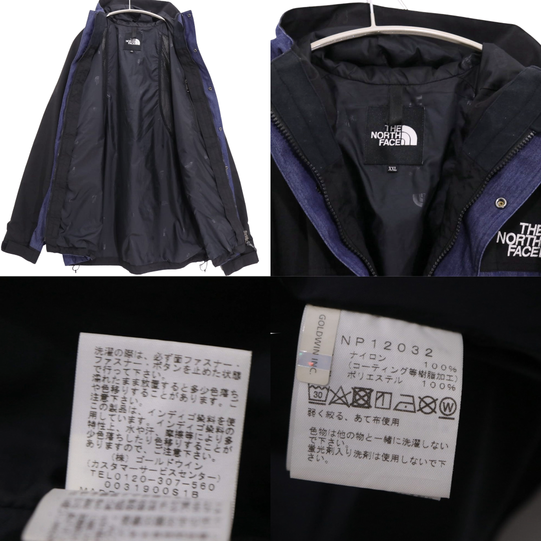THE NORTH FACE Mountain Light Denim Jacket "Nylon Indigo/Black Denim" (NP12032)