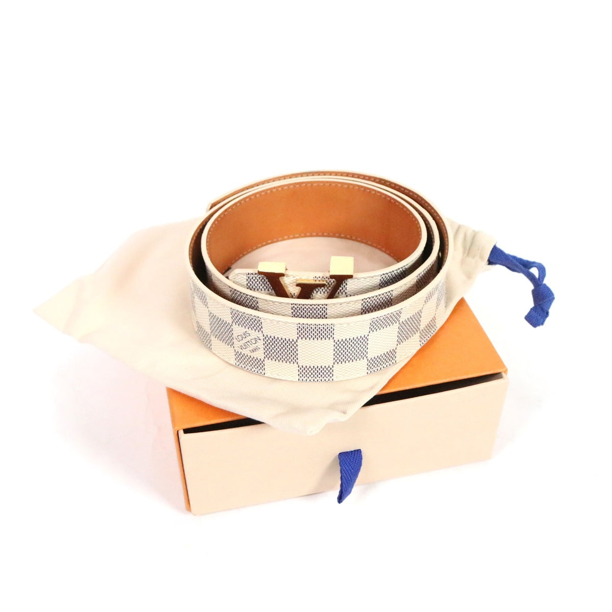 LOUIS VUITTON | Ceinture LV Initiales 40mm "Damier Azur" (M9609)