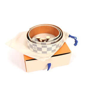 LOUIS VUITTON | Ceinture LV Initiales 40mm "Damier Azur" (M9609)