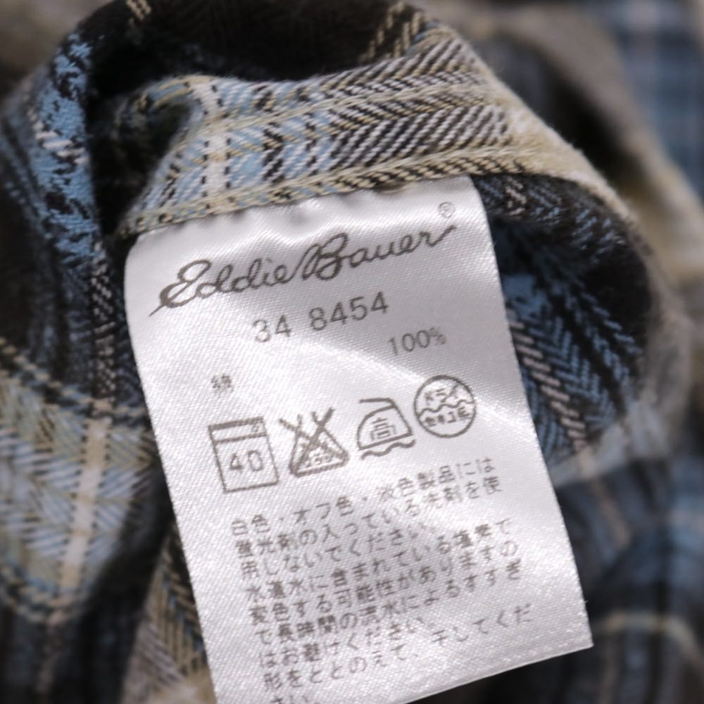 Eddie Bauer 00s | Check Western Shirt "Brown Blue"