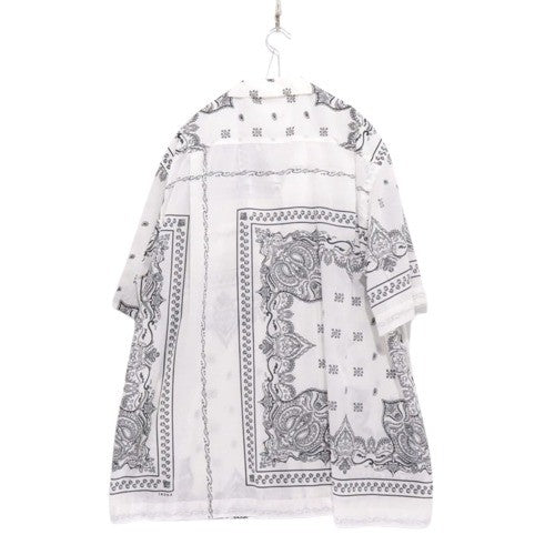 sacai 19SS | Bandana Print S/S Shirt "White/Black" (19-01912M)