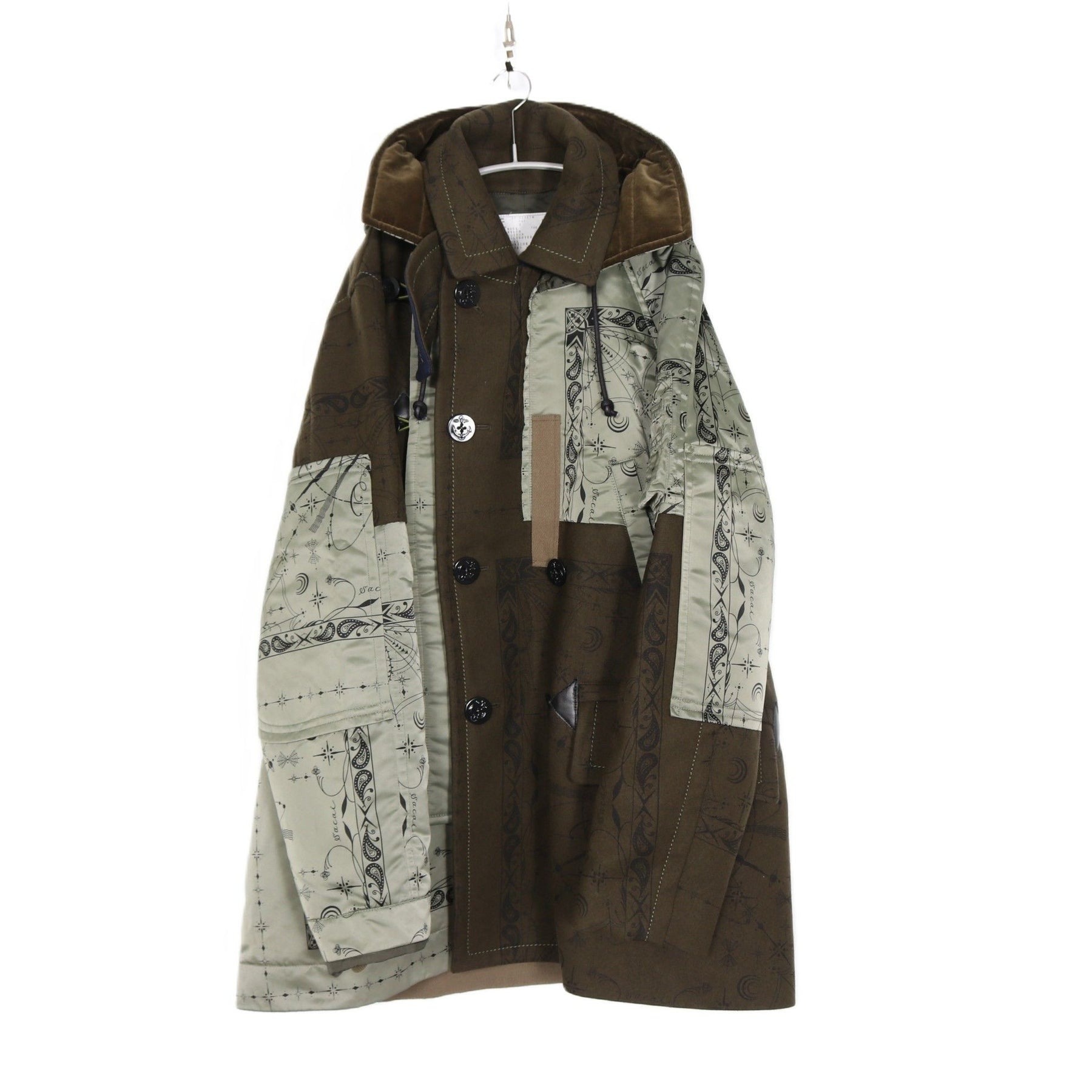 sacai(サカイ) 20AW Dr.Woo Bandana Print Coat