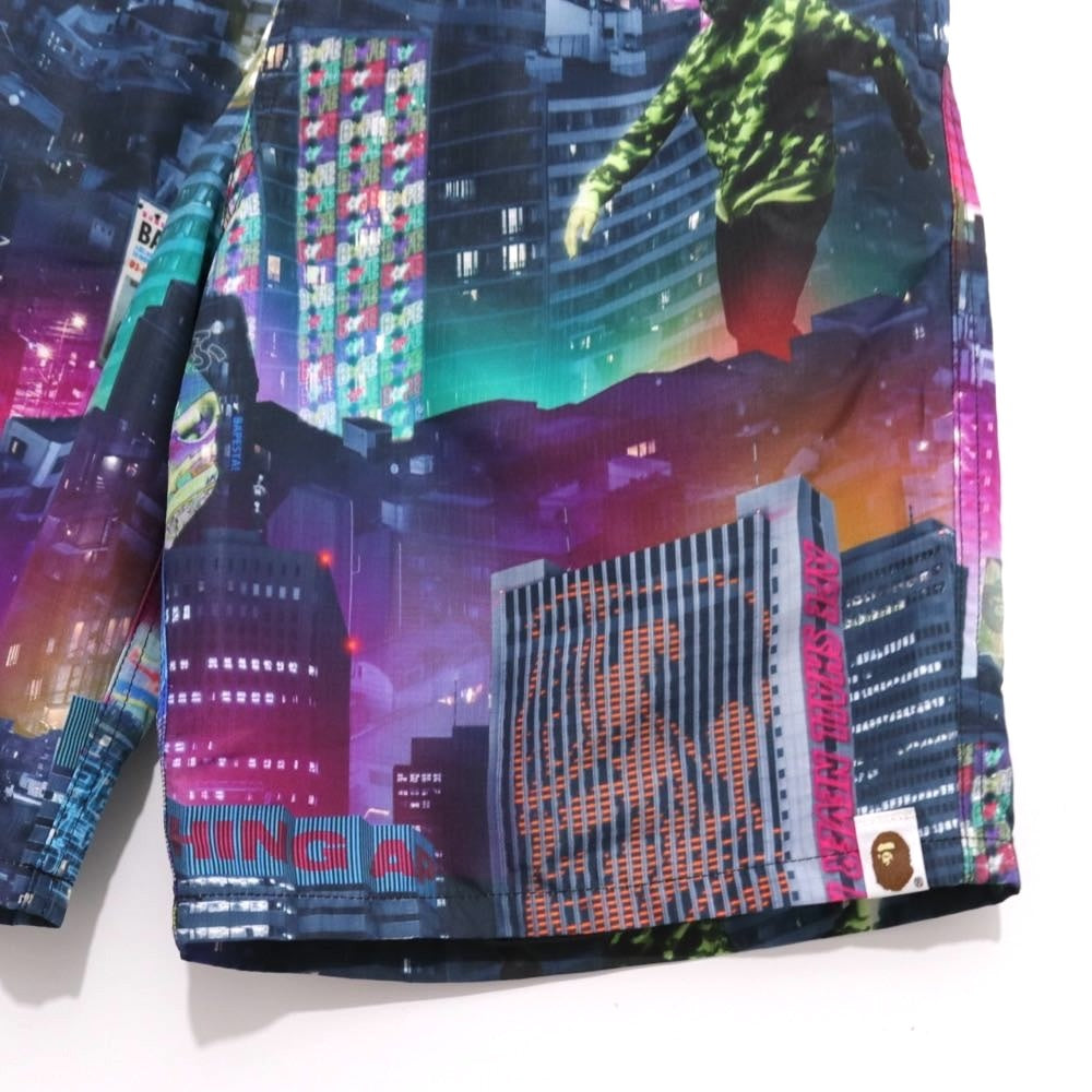 A BATHING APE 20SS | NEON TOKYO MULTI CAMO SWIM SHORTS (001SPG301023X)