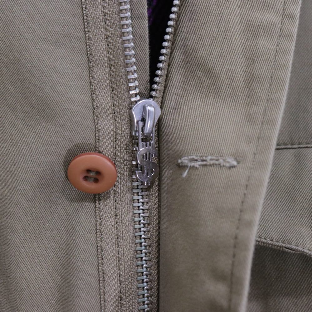 SWAGGER | Military fur-hooded mid-length coat "Beige" (SWGJKT-264)