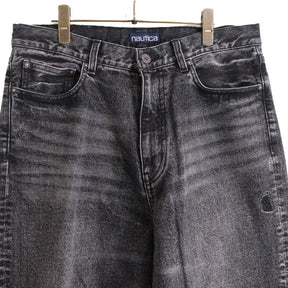 NAUTICA(ノーティカ) Wide Tapered Denim Pants Black