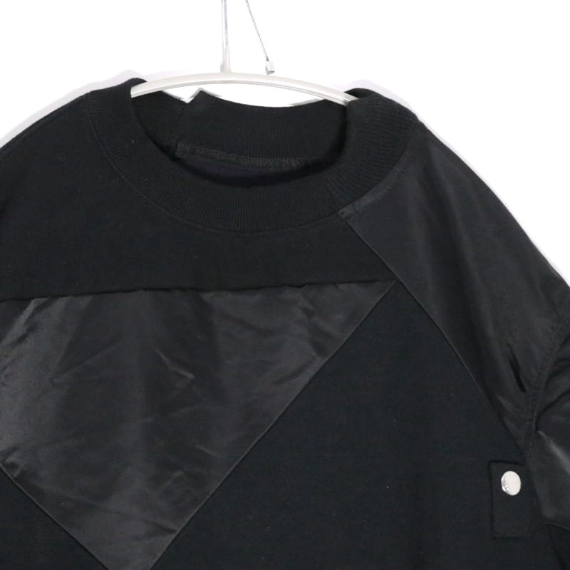 sacai 21SS | x Hank Willis Thomas Patchwork Sweat "Black" (21-02499M)