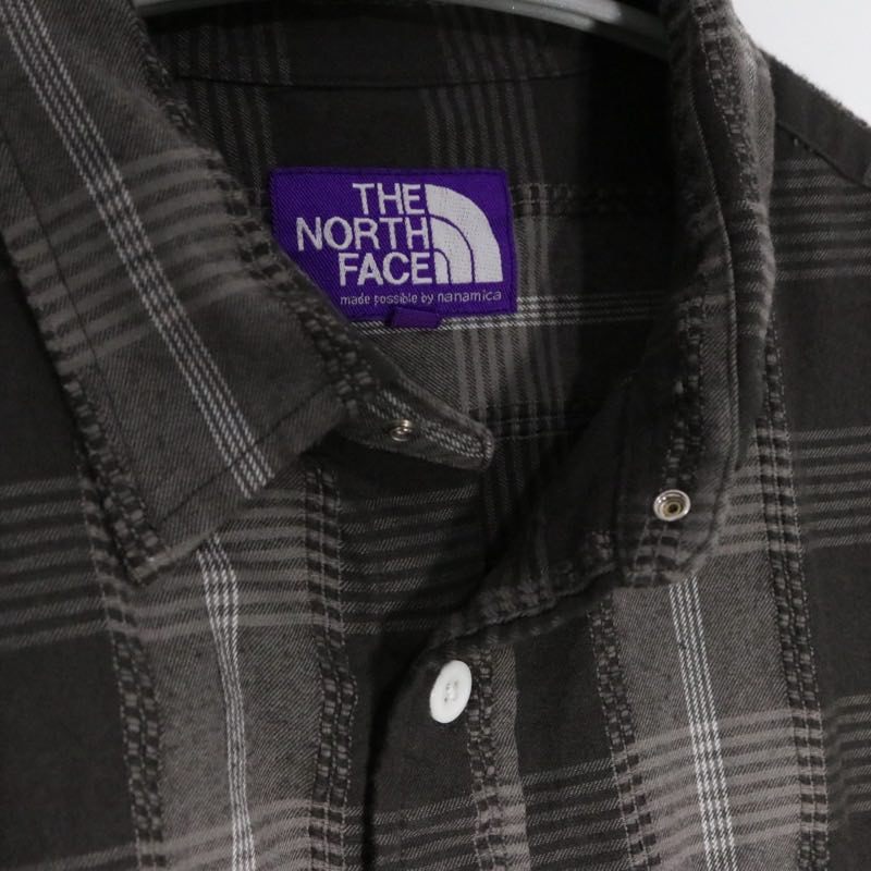 THE NORTH FACE PURPLE LABEL 25SS | Plaid Dobby Field Shirt "Asphalt Gray" (N25SG045)