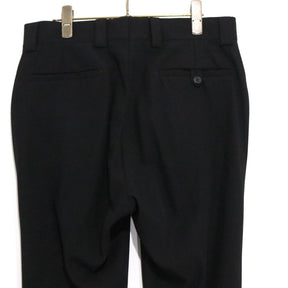 GUCCI 80s-90s Vintage | 2-Tuck Tapered Slacks "Black" (Size 46)